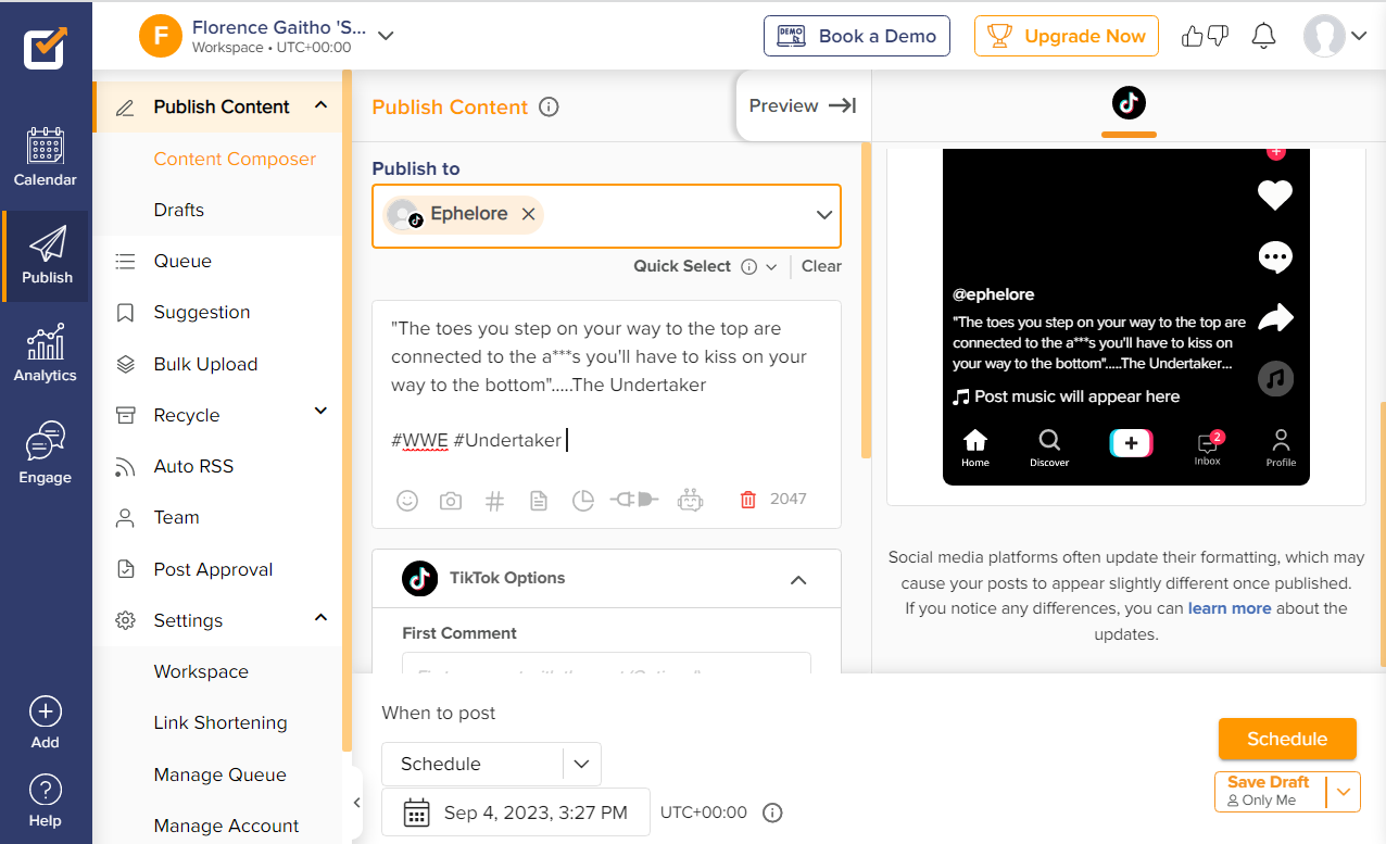 What is TikTok? A Dive into the Short-Form Video Phenomenon 23 Schedule TikTok video - Step 6