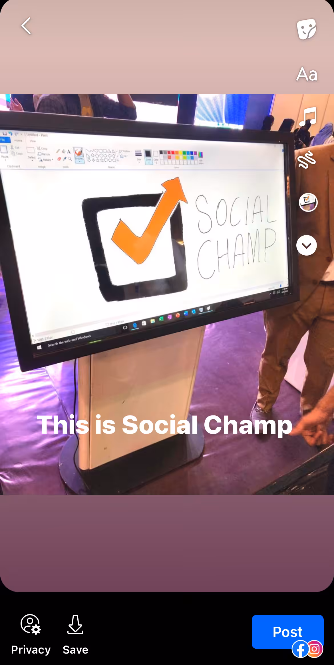 Facebook Stories – A Great Marketing Tool At Your Fingertips 6 A-snapshot-of-text-on-Facebook-Stories