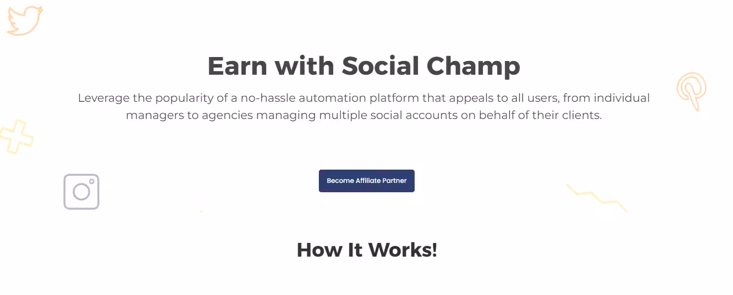 20+ Best Paying Affiliate Marketing Programs for Beginners in 2026 6 Social Champ's affiliate marketing program
