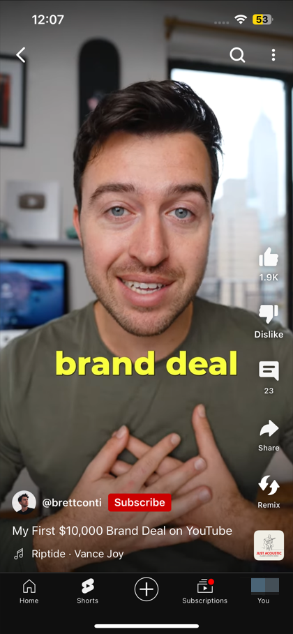 Youtube-shorts-monetization-brand-deal