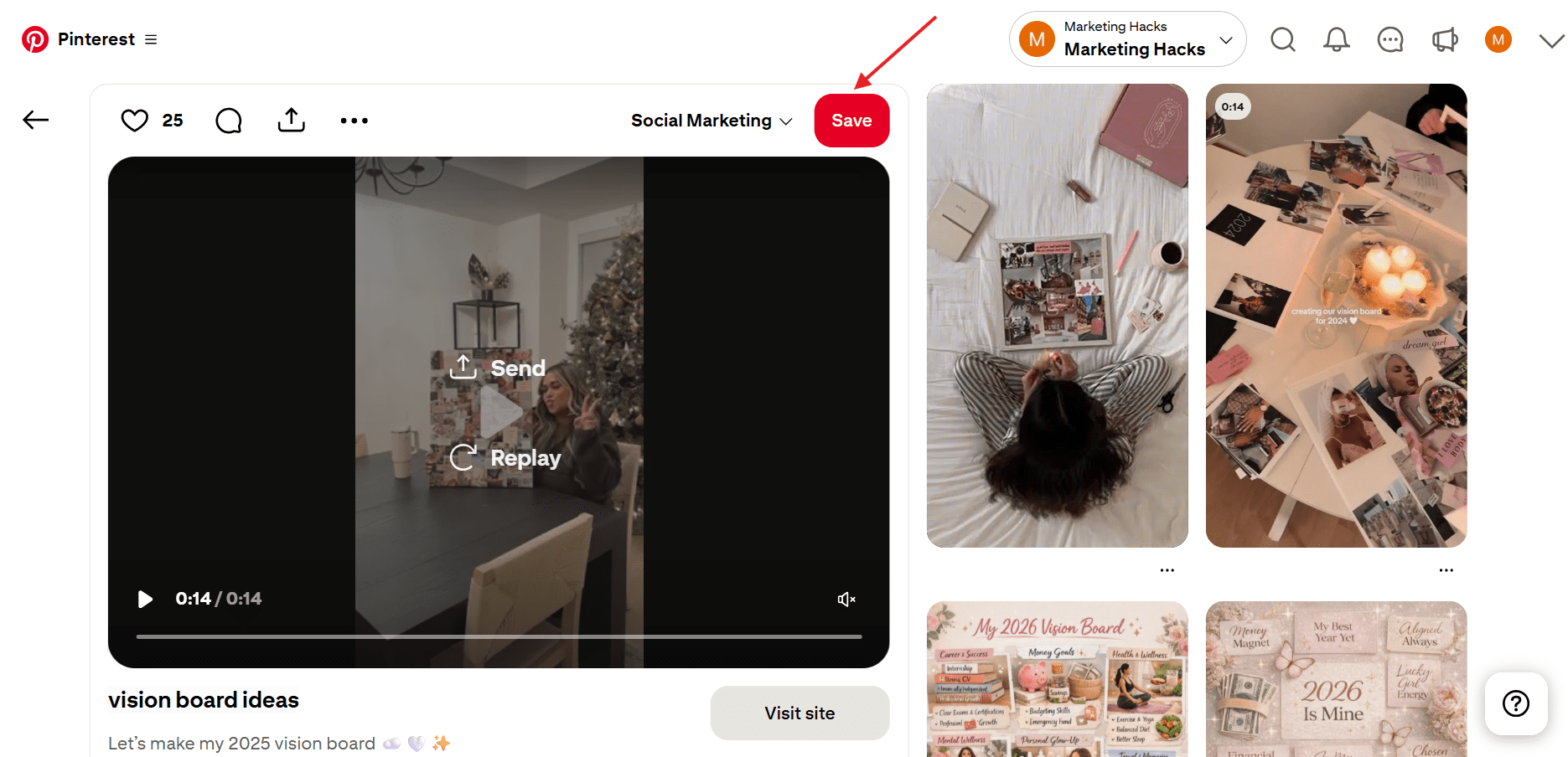 How to Download Pinterest Videos in 2026: A Step-By-Step Guide for Mobile and PC? 8 Click "Save"