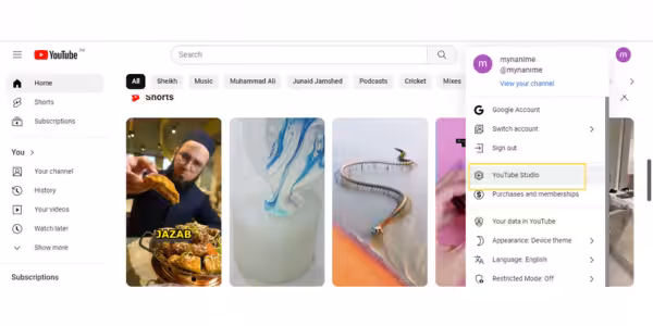How to Delete YouTube Channel in 2026 13 Visual of YouTube Studio tab