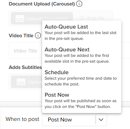 Click "Schedule"