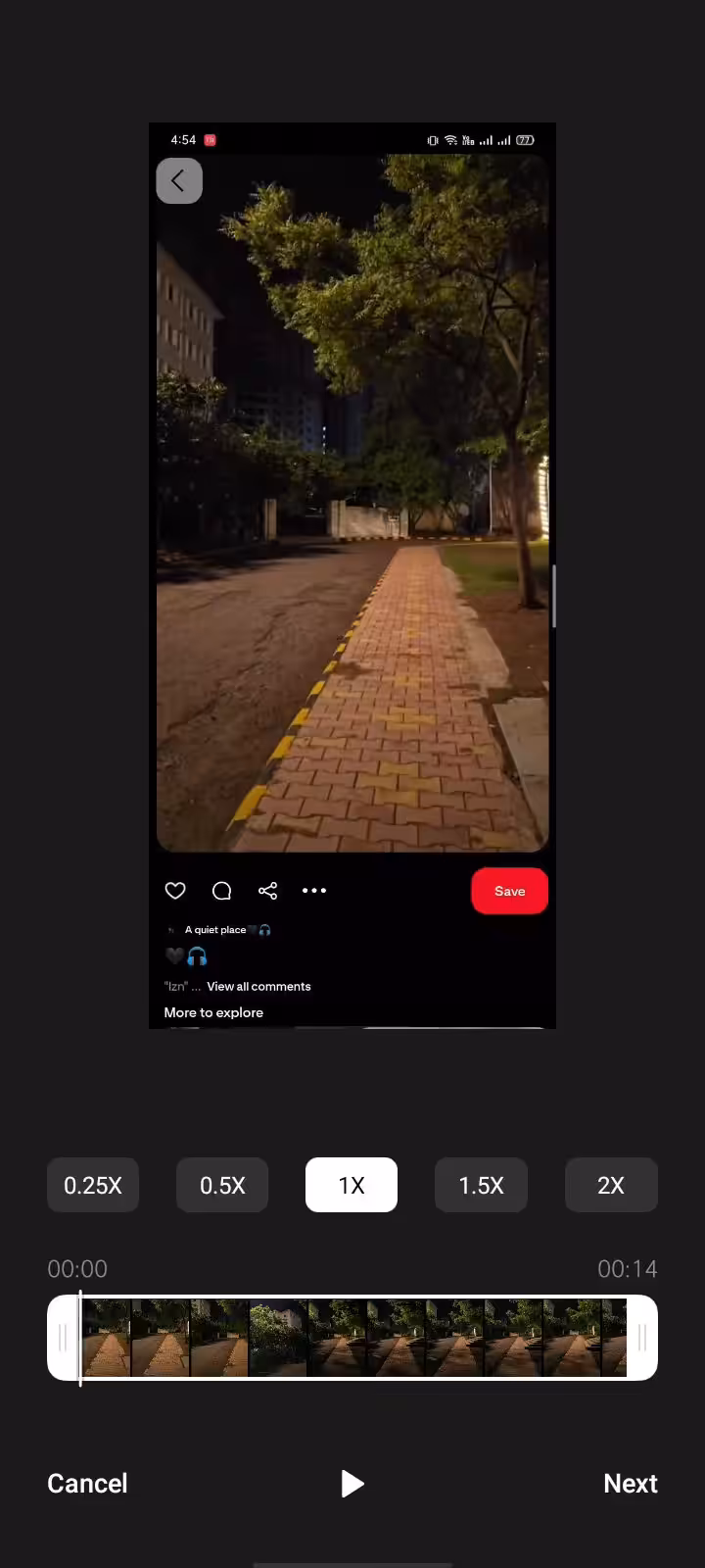 Trim the Video