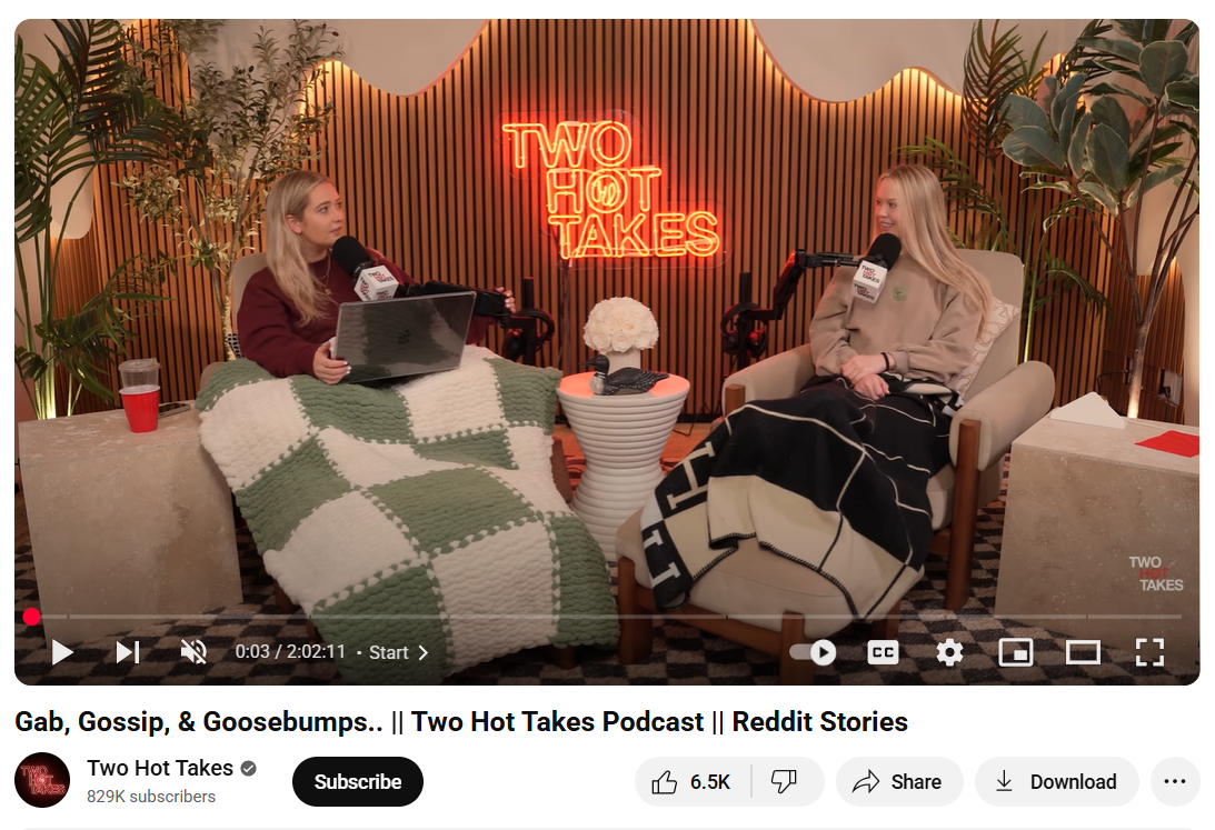YouTube Podcast Video Example