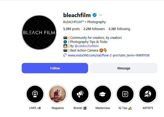 Feature Account on Instagram