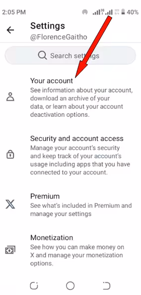 How to Delete Twitter Account (And Protect Your Data) in 2026 14 Visual of Your account on phone