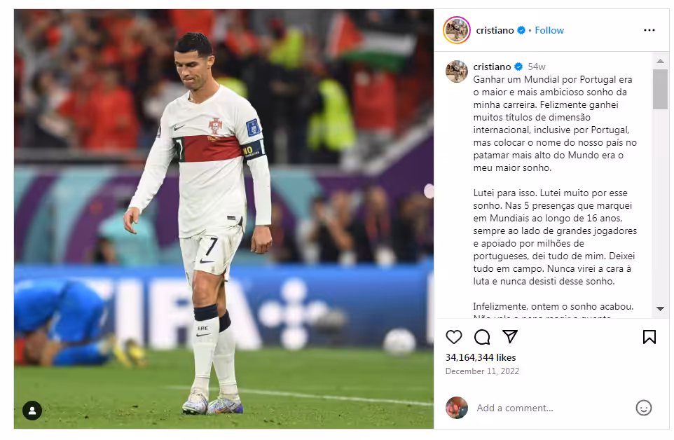  Cristiano Ronaldo After Portugal’s Elimination