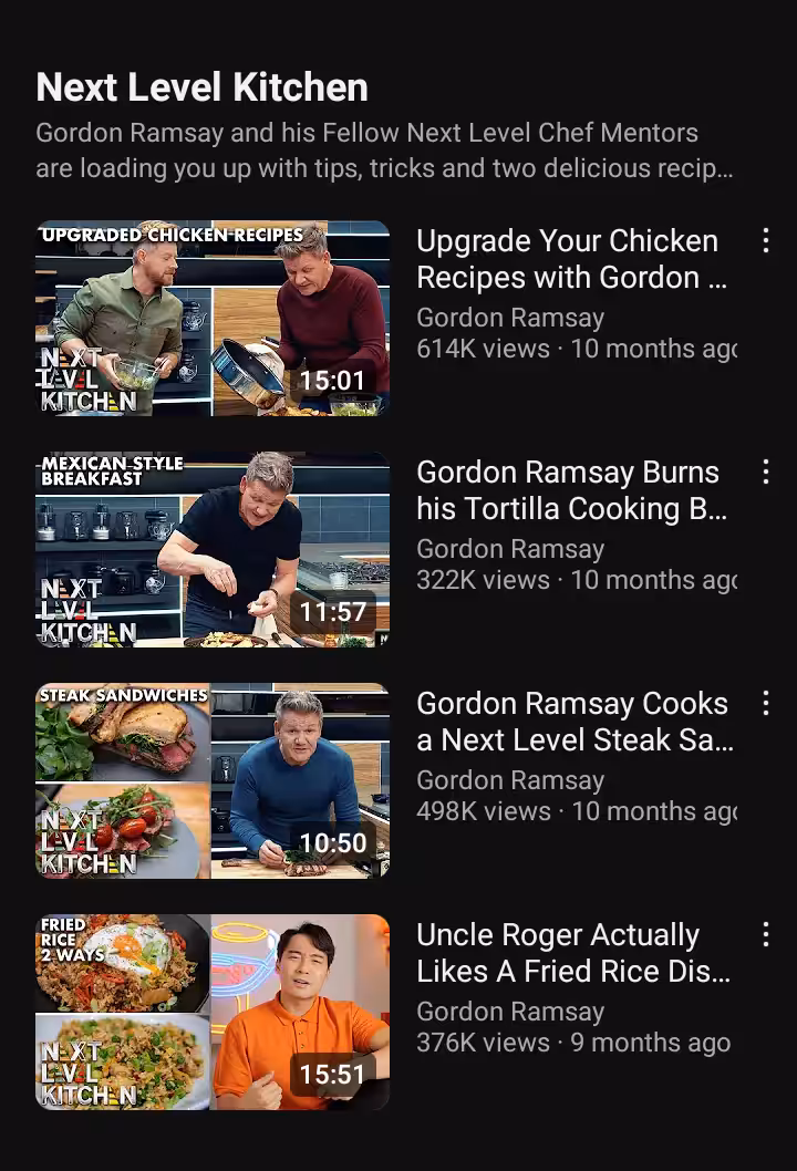 15 Effective Ways & Tips to Get Subscribers on YouTube in 2026 7 A snapshot of a YouTube channel with attractive thumbnails