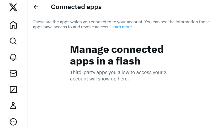 How to Delete Twitter Account (And Protect Your Data) in 2026 29 visual of after clicking on “Connected Apps,” all third-party apps connected to your account will appear.