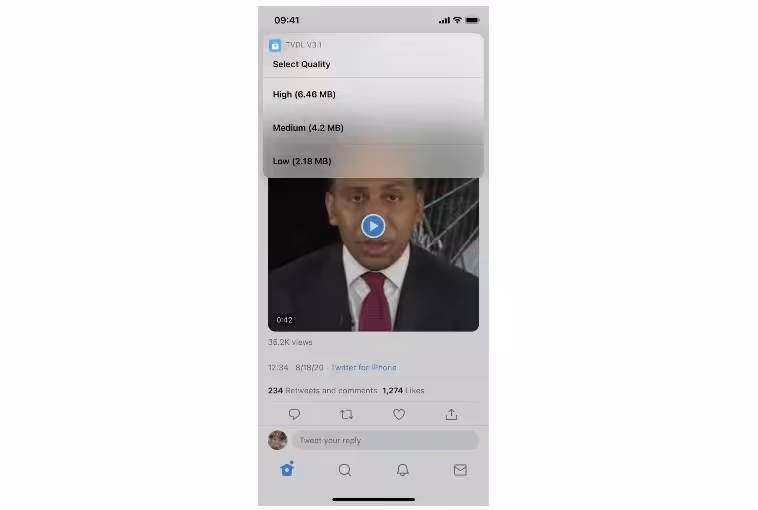 Learn How to Download Twitter Videos on Your Android, iOS, and Desktop 8 TVDL Siri Shortcut- step 2 visual
