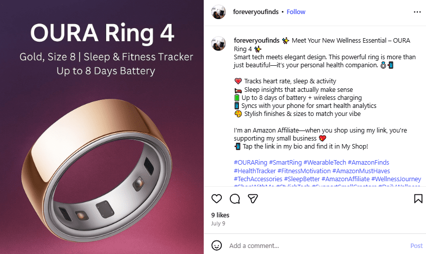 Instagram Post for Driving Traffic