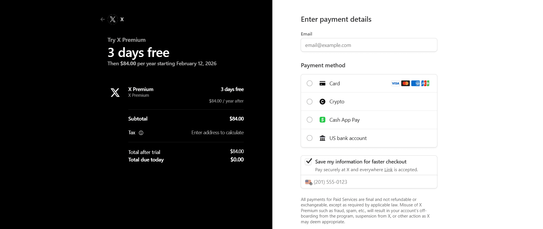 How to Get Verified on Twitter (X) in 2026: Step-by-Step Guide 11 Select Your Payment Method