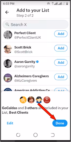 How to Create and Use Twitter Lists in 2026 24 Twitter List on Mobile Step 8