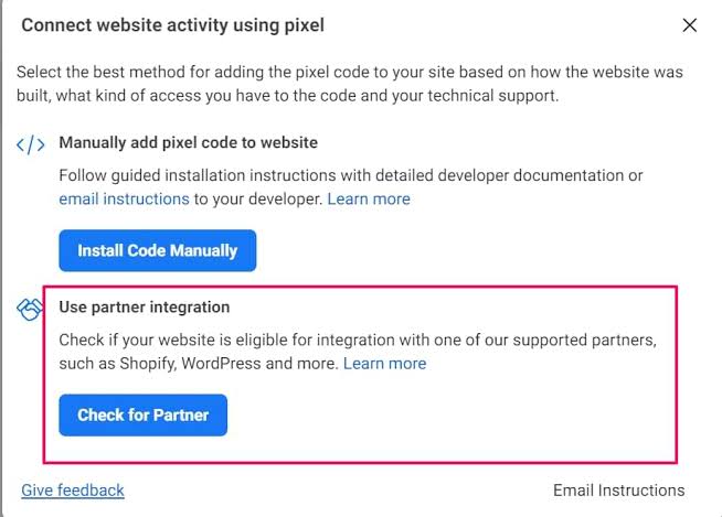 How to Set up Meta Pixel: A Comprehensive Guide for 2026 8 How to Install Facebook Meta Pixel Using a Partner Integration- A visual