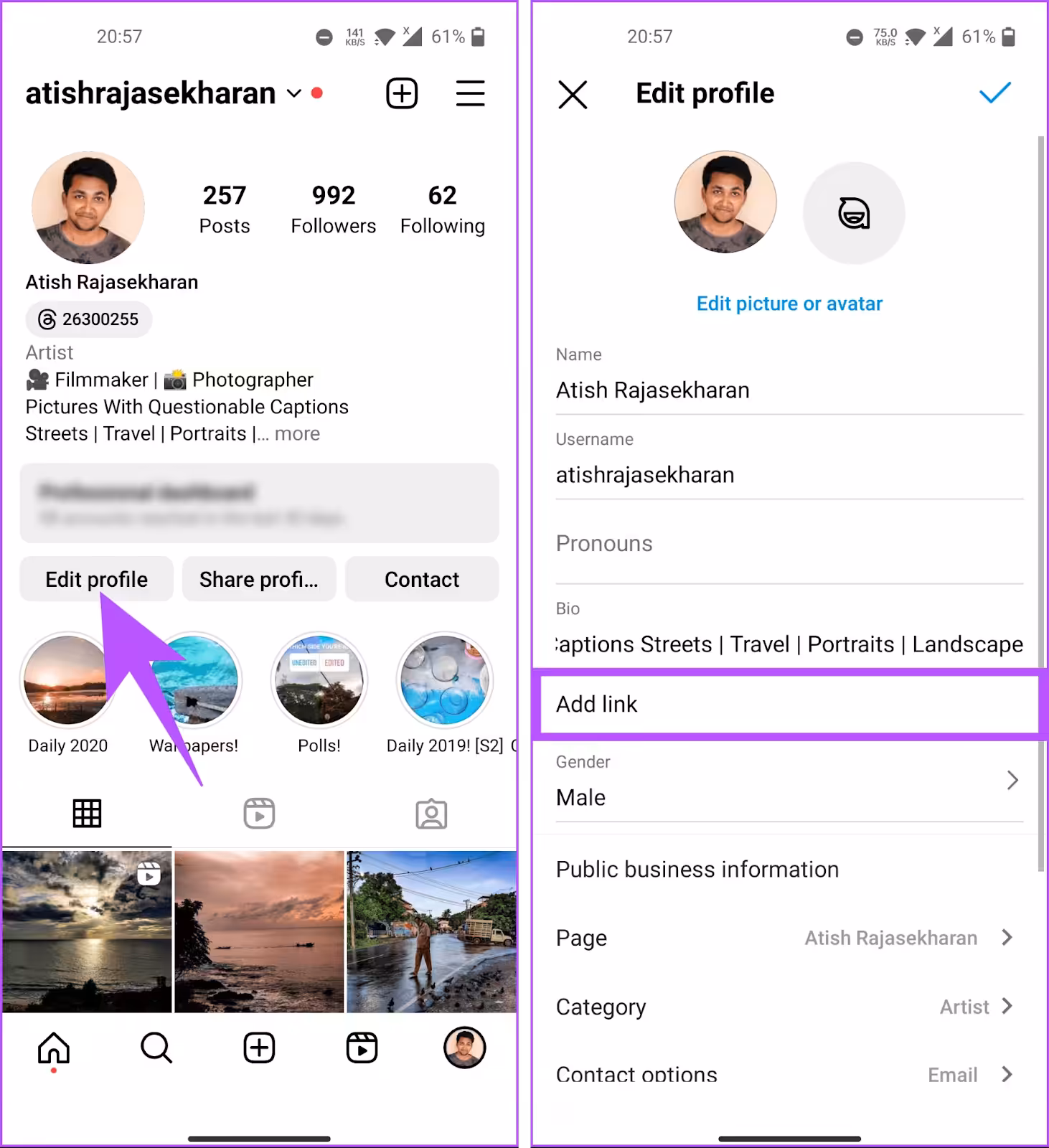 A snapshot of Instagram