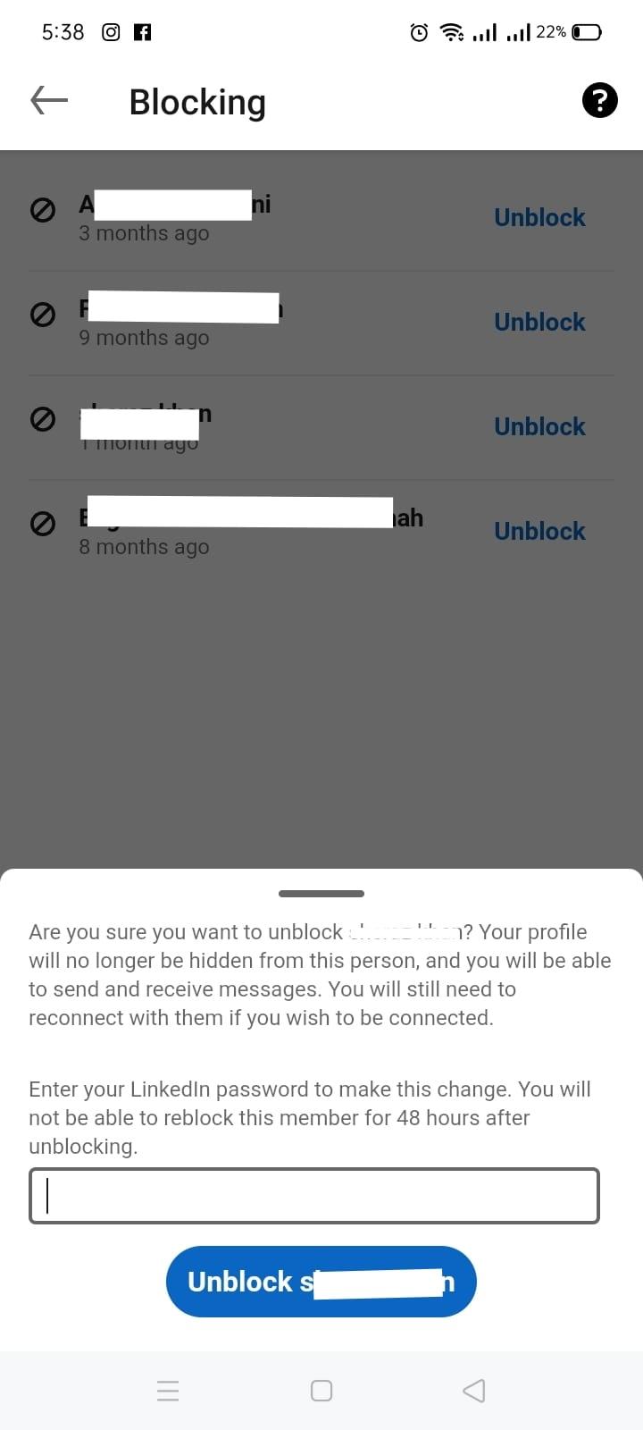 How to Block Someone on LinkedIn in 2026 13 visual of unblock option