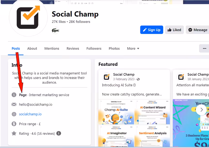 Tips and Best Practices for Building a Facebook Community for Your Business in 2026 7 A snapshot of a Facebook Page