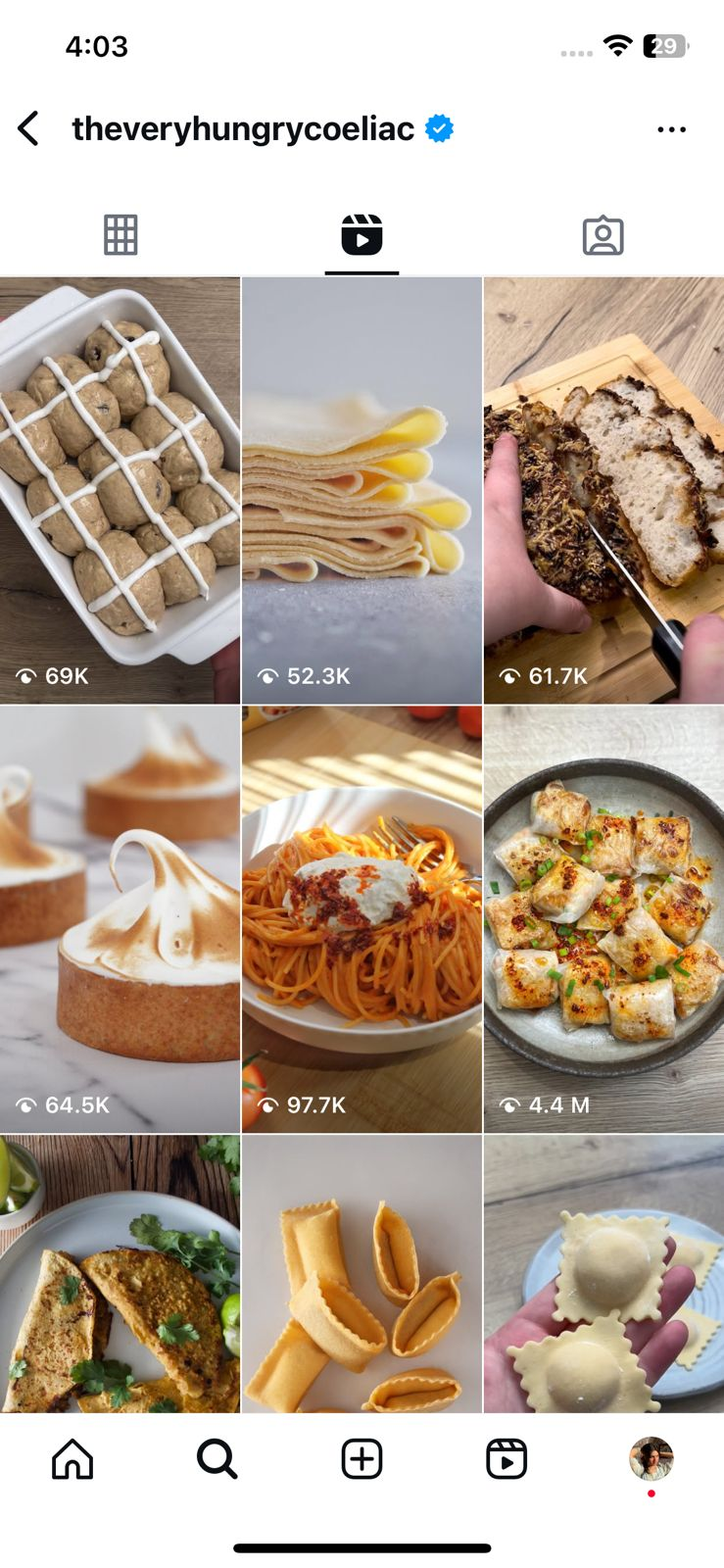 Screenshot of Niche-Specific Instagram Account