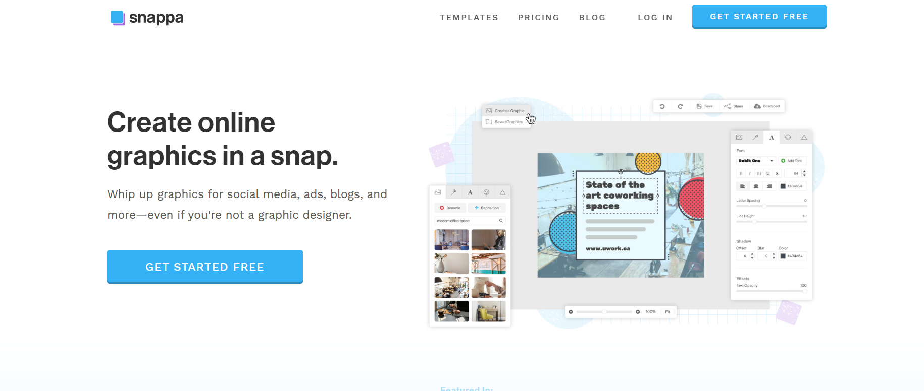 Snappa’s Homepage