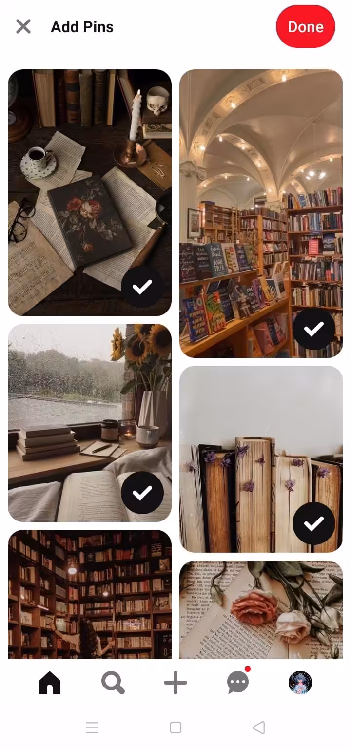 A snapshot of Pinterest