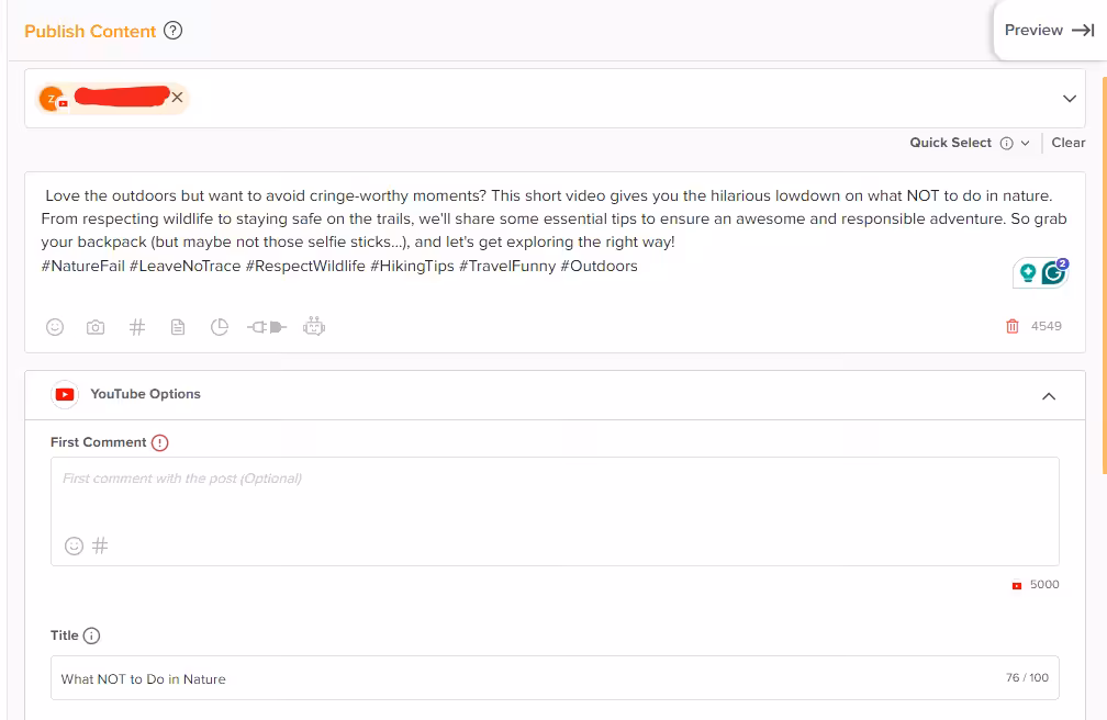 How to Upload a YouTube Short: A Step by Step Guide in 2026 24 Social Champ Dashboard