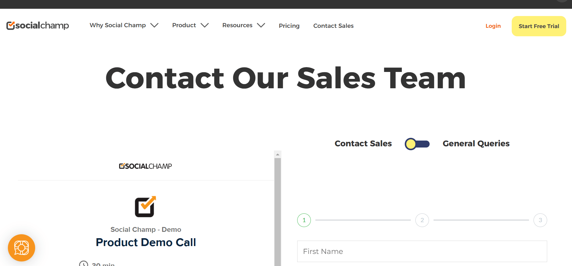 How to Set & Achieve Social Media Goals in 2026 8 Social Champ Contact Page