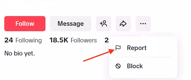 Click on Report