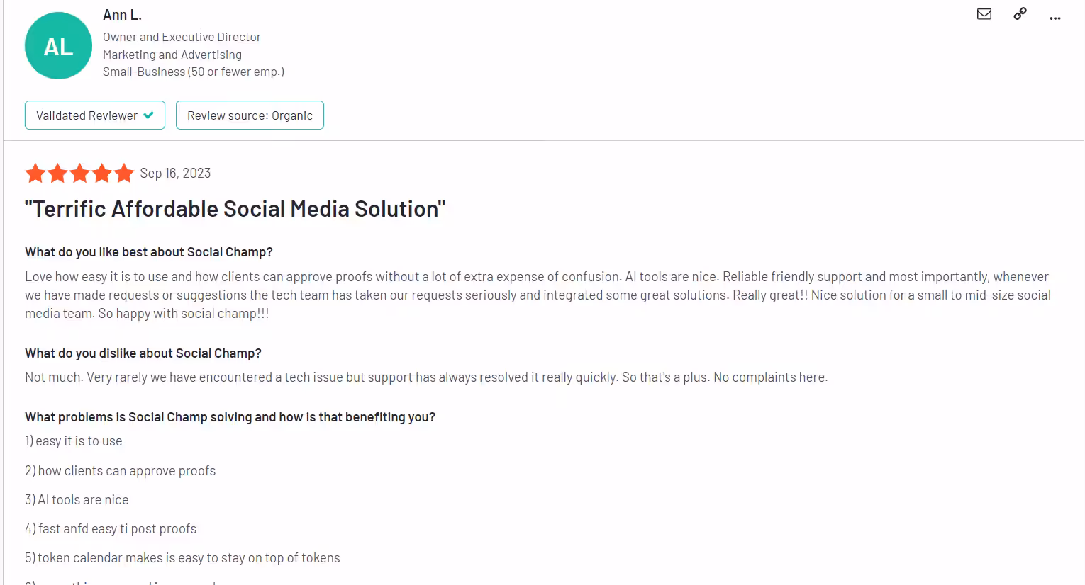 Metricool Reviews: Is the Tool Worth the Money in 2026 8 G2 - Social Champ Review