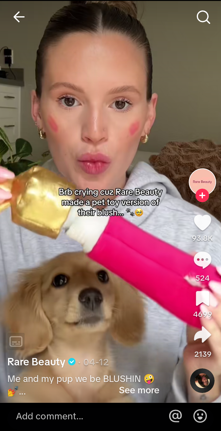 How to Sell on TikTok in 2026: A Step-By-Step Guide 9 A snapshot of Rare Beauty's partnership with an influencer