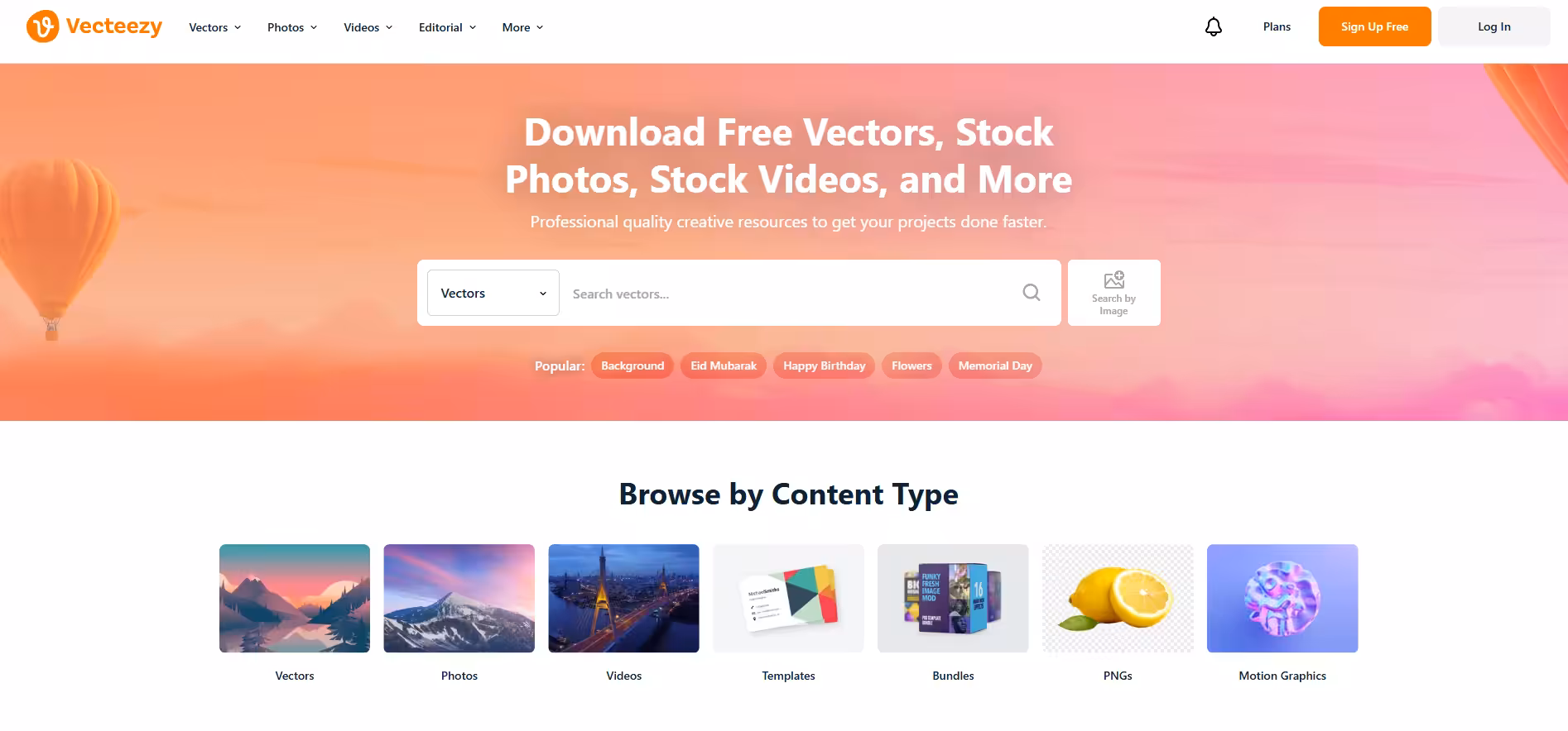 Vecteezy's Homepage