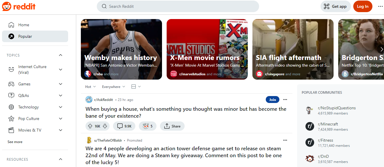 Social Media Definition: A Definitive Guide in 2026 13 A snapshot of Reddit