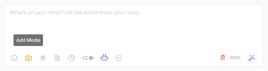 A snapshot of Social Champ's dashboard