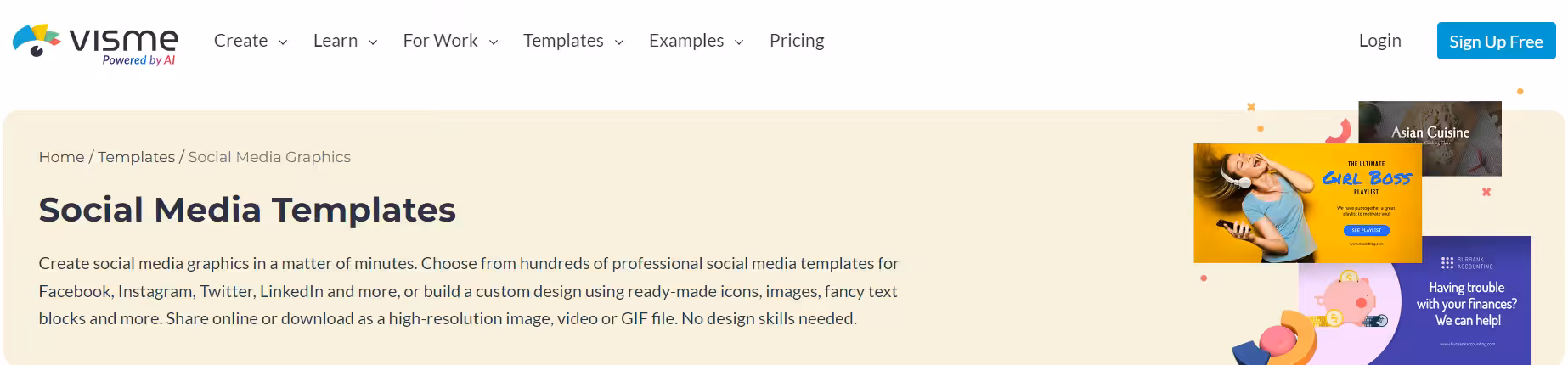 10 Free & Paid Social Media Template Resources 12 Visme