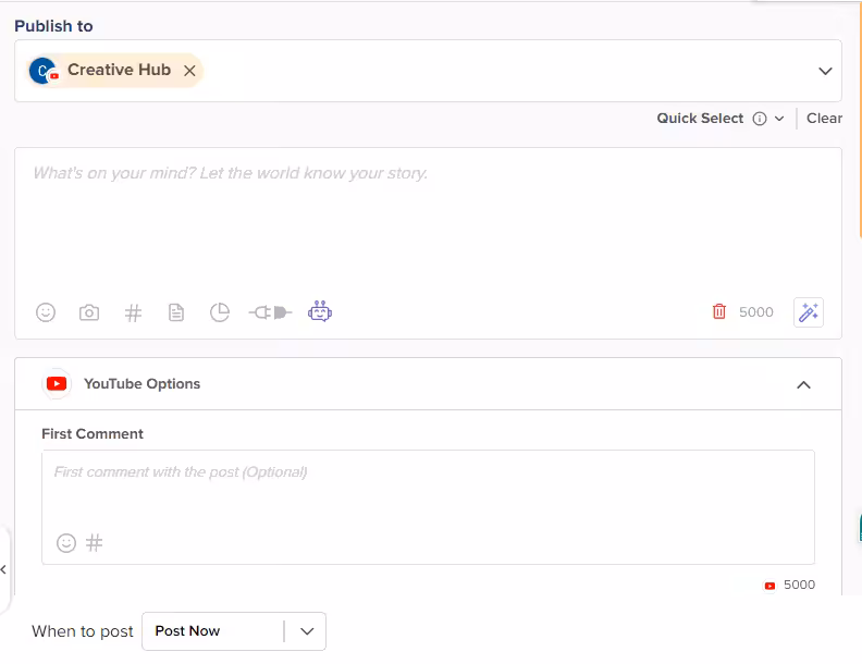 The Ultimate Guide: How to Post on YouTube in 2026 + Tips 15 social champ dashboard