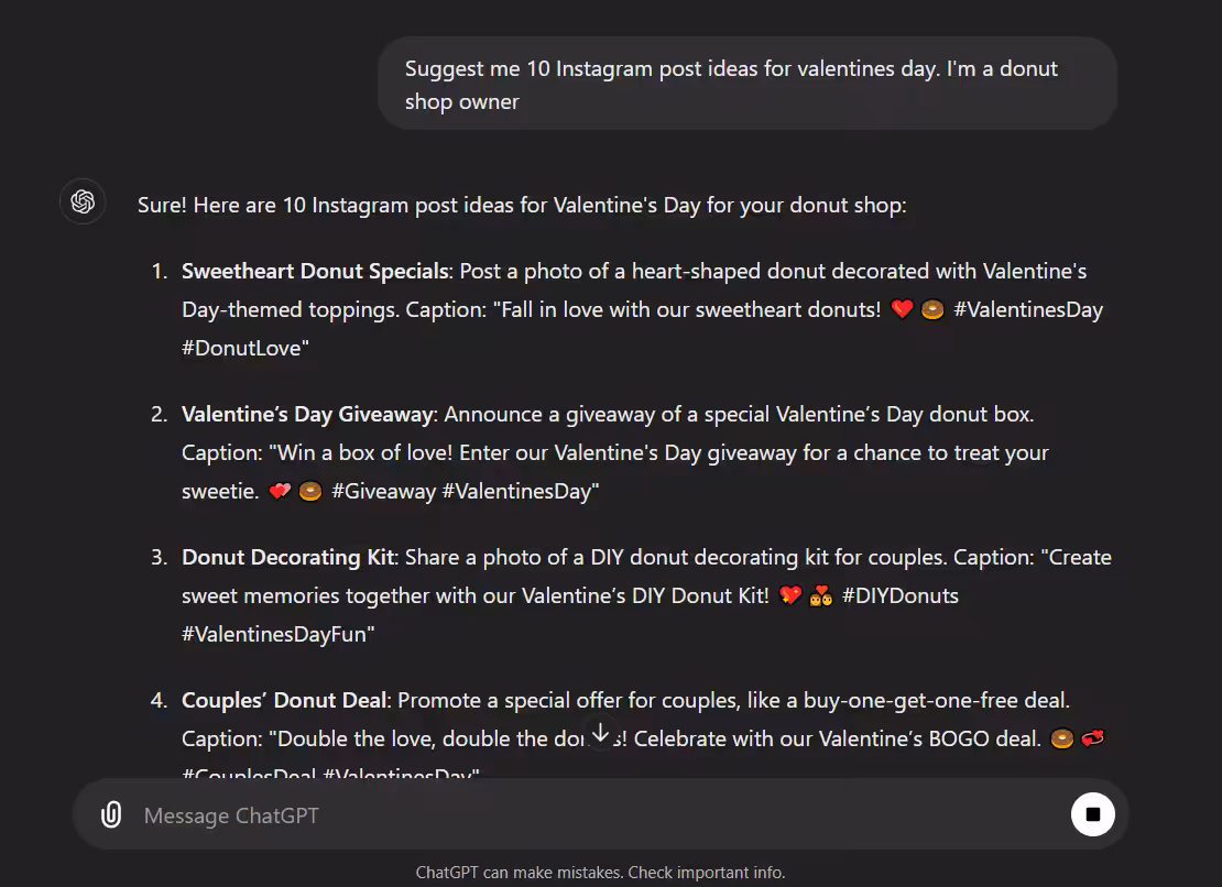 How to Create AI-Powered Instagram Posts: Tools and Tips for 2026 6 Ideas generated by ChatGPT