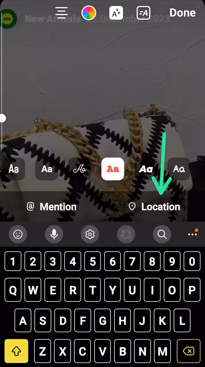 20 Instagram Highlight Ideas for Businesses in 2026 15 A snapshot of how you can add location tags to Instagram highlights