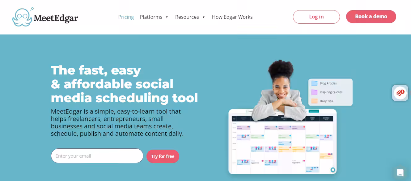 MeetEdgar's homepage