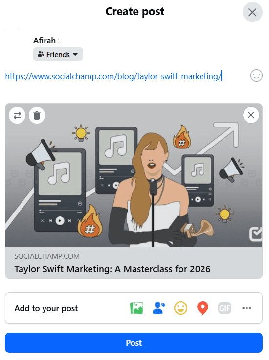 Paste Link in Text Box