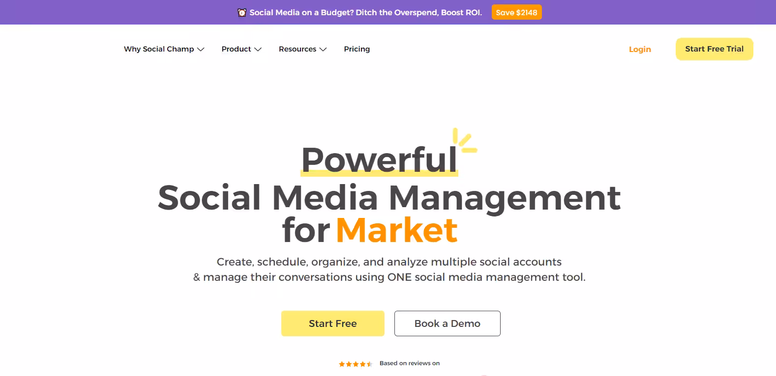 15 Best Marketing Agency Software in 2026 6 Social Champ's homepage