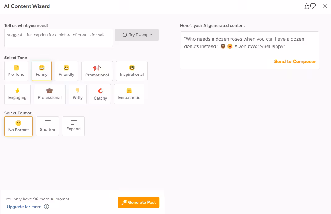 How to Create AI-Powered Instagram Posts: Tools and Tips for 2026 19 Social Champ's caption generator