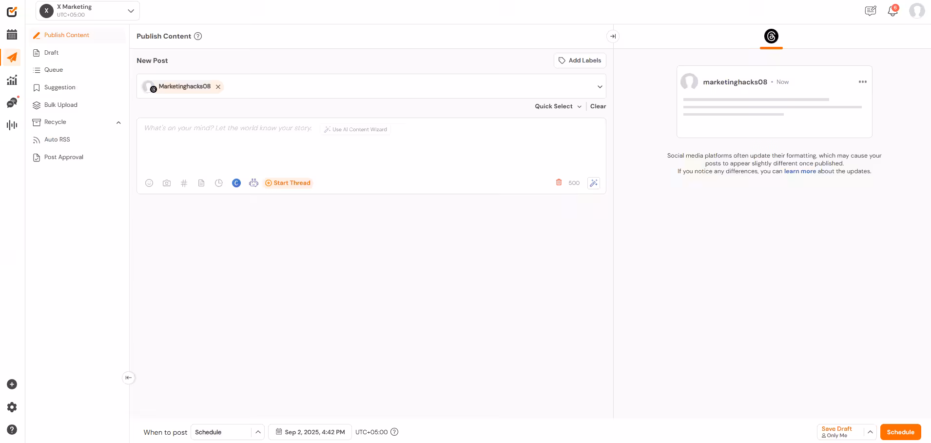 Social Champ's Dashboard