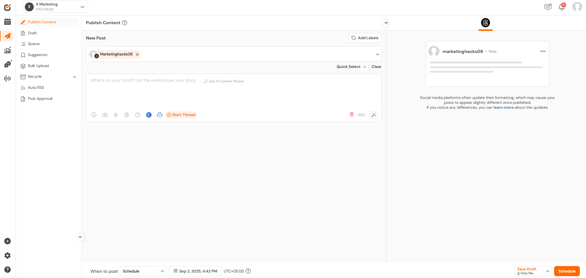 How to Schedule Threads Posts Effortlessly: A Complete Guide for 2026 13 Social Champ's Dashboard
