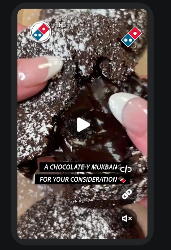 35+ Creative Social Media Campaign Ideas for 2026 16 A Snapchat ad by Dominoes