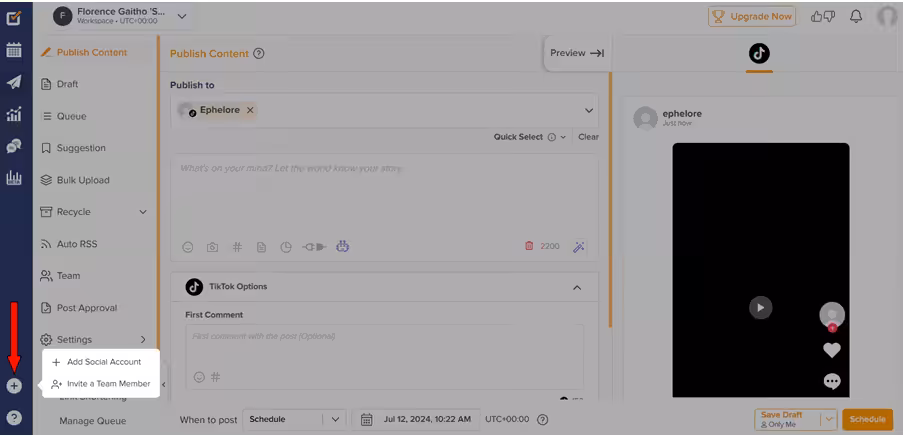 Social Media Bulk Scheduling 2026: Essential Tips, Tools, and Benefits 6 Adding a social account on Social Champ