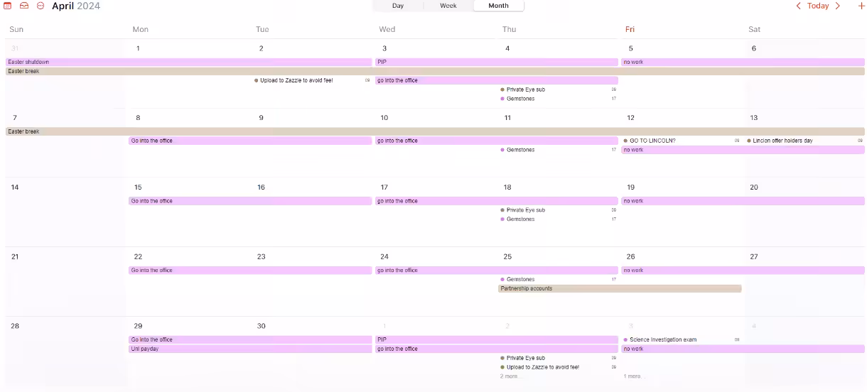 Apple Calendar