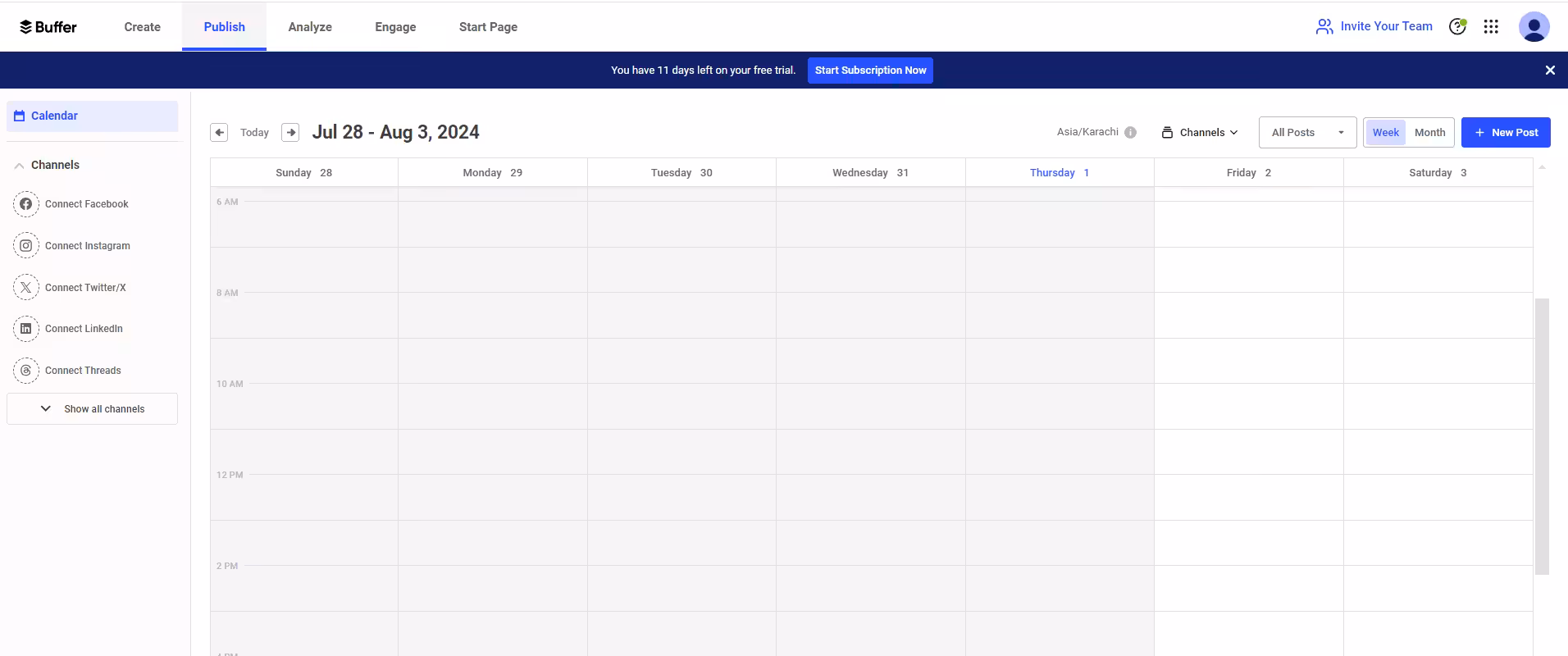 How to Create A Social Media Content Calendar: Types, Tools, & Tips in 2026 11 Buffer's content calendar
