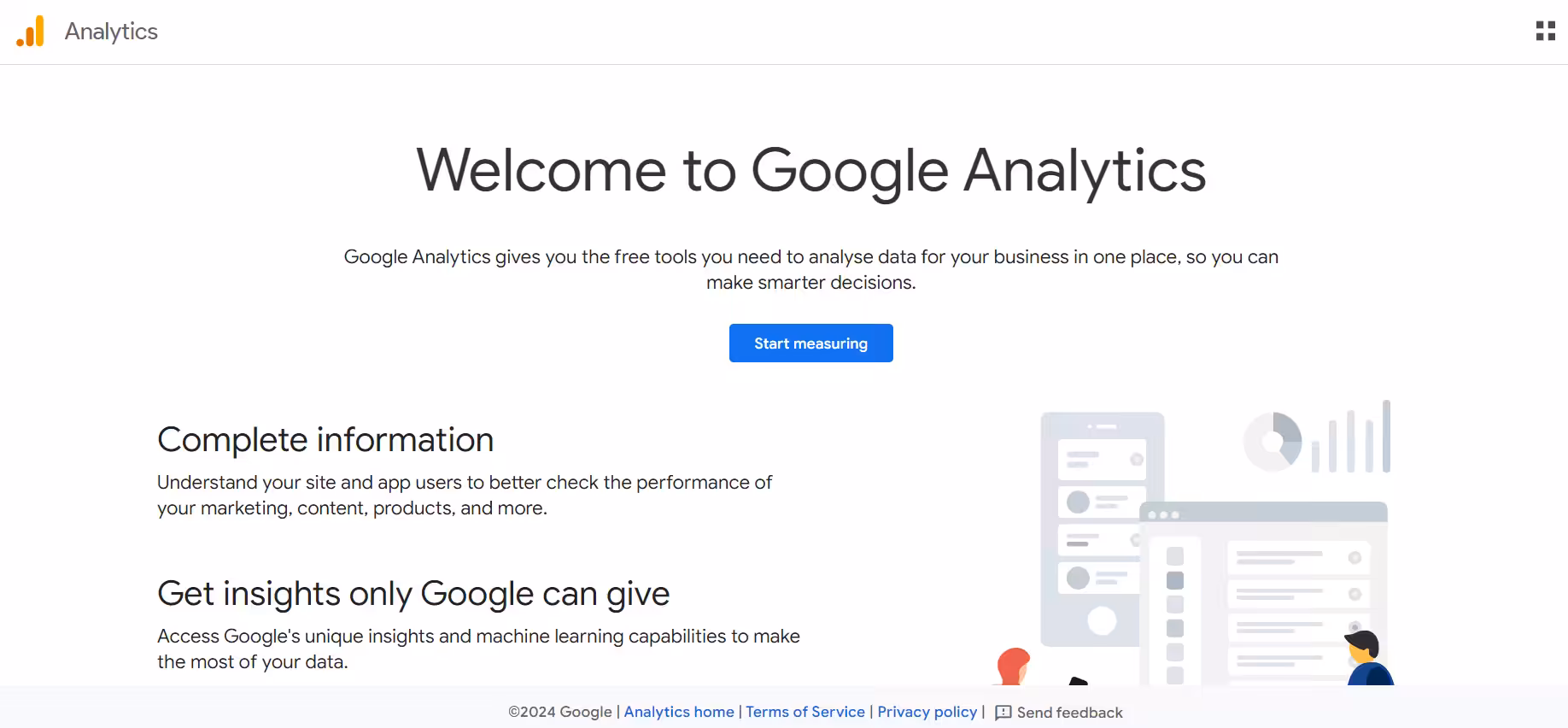 Google Analytics’ website