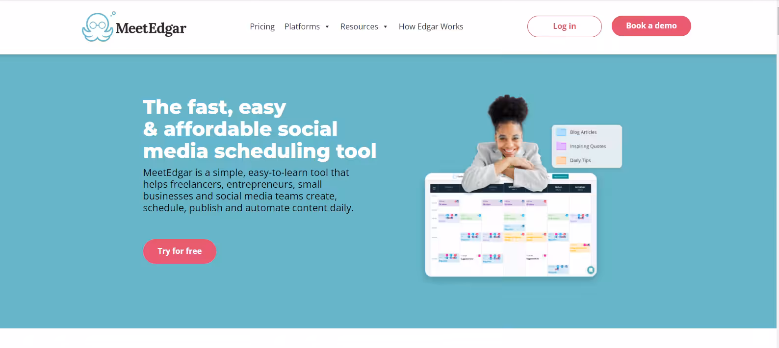MeetEdgar's homepage