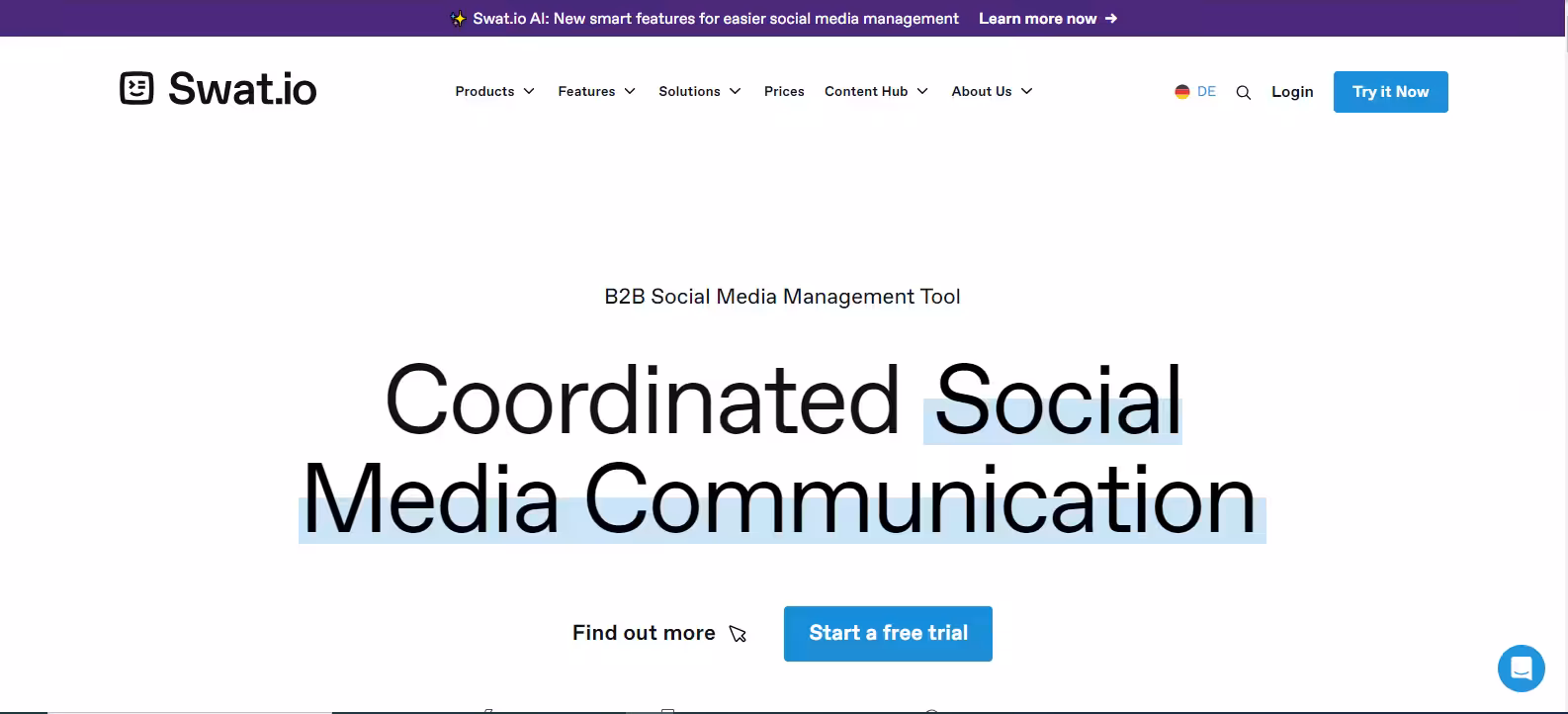 Top 15+ Social Media Reporting Tools Every Marketer Needs in 2026 24 Swat.io- Landing page